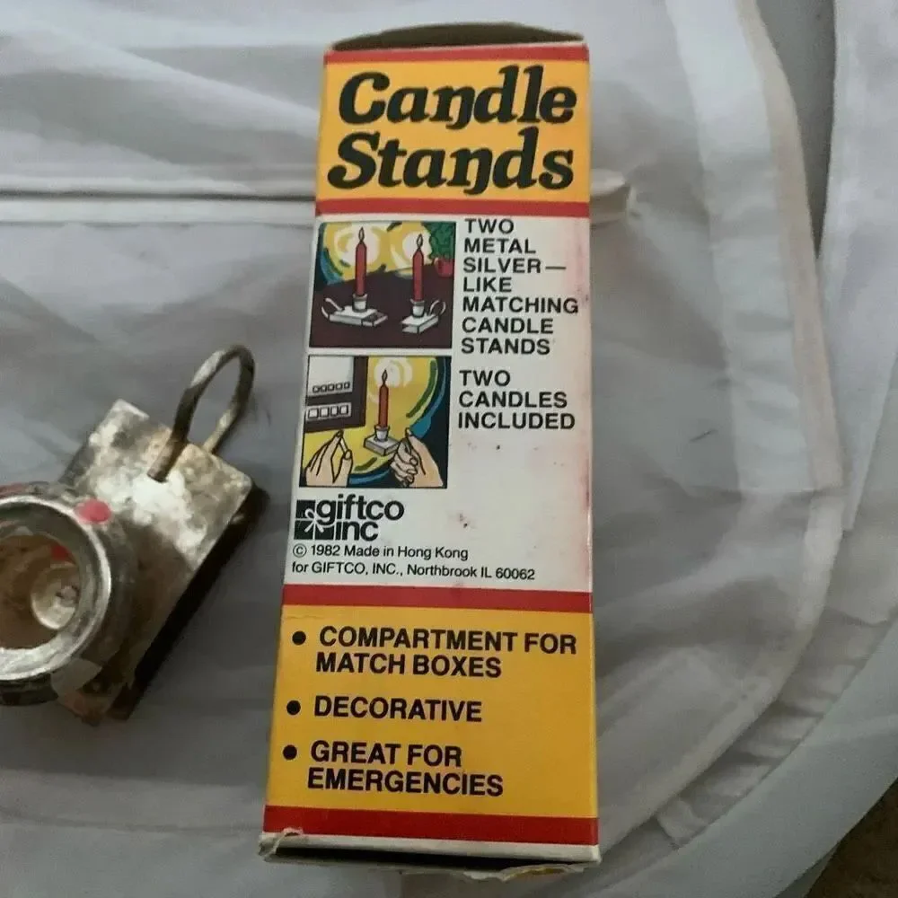 GIFTCO 1982 Metal Candle Stands